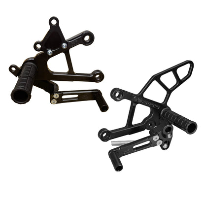 Woodcraft Complete Rearset Kit - STD/GP Shift Kawasaki ZX-6R 2019-2026