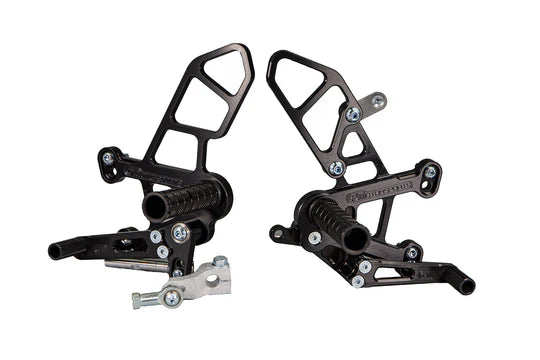 Woodcraft Rearset Kit w/ Pedals - STD/GP Shift Kawasaki Ninja ZX-10 2021-2024