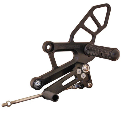 Woodcraft Complete Adjustable Rearset - STD Shift Honda CBR250R/300R 2011-2022