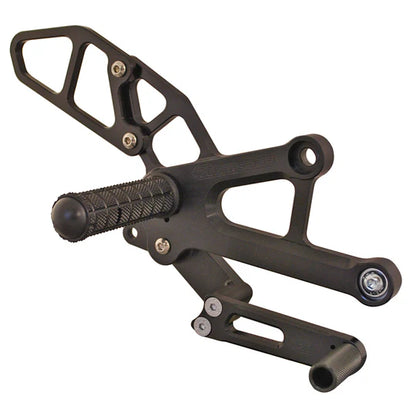 Woodcraft Complete Adjustable Rearset - STD Shift Honda CBR250R/300R 2011-2022