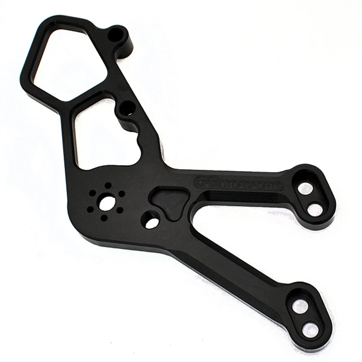 Woodcraft Brake Side Rearset Bracket Eccentric Black Yamaha YZF-R3 2015-2022 - Adventure Parts