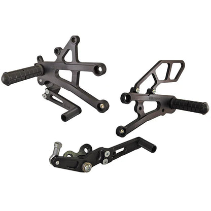 Woodcraft Rearset - GP Shift w/o QS - RACE ONLY (No Side Stand) Triumph Street Triple 675 2007-2012