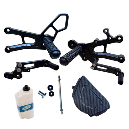 Woodcraft STD Shift Rearset with Sprocket Cover Triumph 765 Street Triple 2024-2025