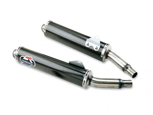 Termignoni Racing Carbon Silencers Pair Of Ducati Monster 1993-2008 - Adventure Parts