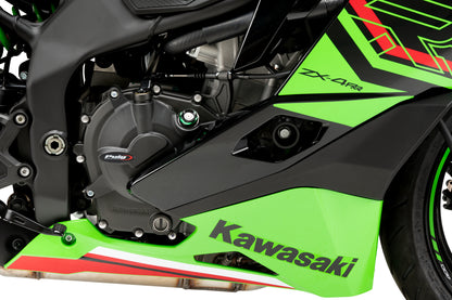 Puig Engine Covers Track for Championship Kawasaki Ninja ZX-4R NINJA, Ninja ZX-4RR NINJA 2024-2025