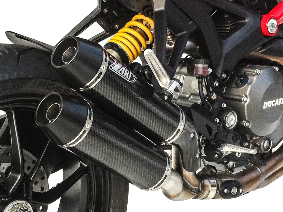 ZARD "Overlapped" Slip-Ons Ducati Monster 1100 Evo Exhaust 2011-2013