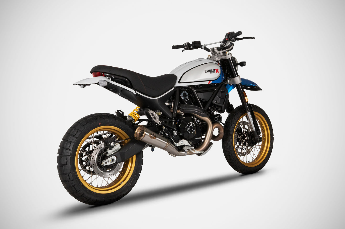 ZARD Exhaust Slip-On "Zuma" Ducati Scrambler Desert Sled 800 2021-2022 - Adventure Parts