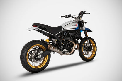 ZARD Exhaust Slip-On "Zuma" Ducati Scrambler Desert Sled 800 2021-2022 - Adventure Parts