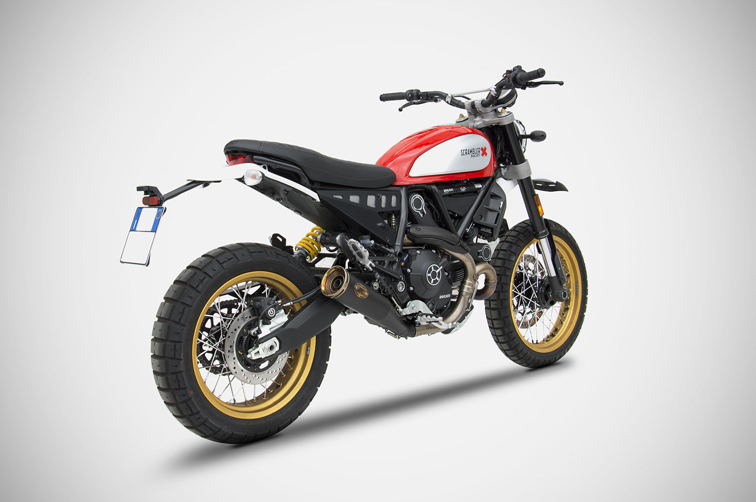 ZARD Exhaust Slip-On "Zuma" Ducati Scrambler Desert Sled 2017-2020 - Adventure Parts