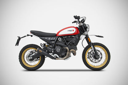 ZARD Exhaust Slip-On "Zuma" Ducati Scrambler Desert Sled 2017-2020 - Adventure Parts