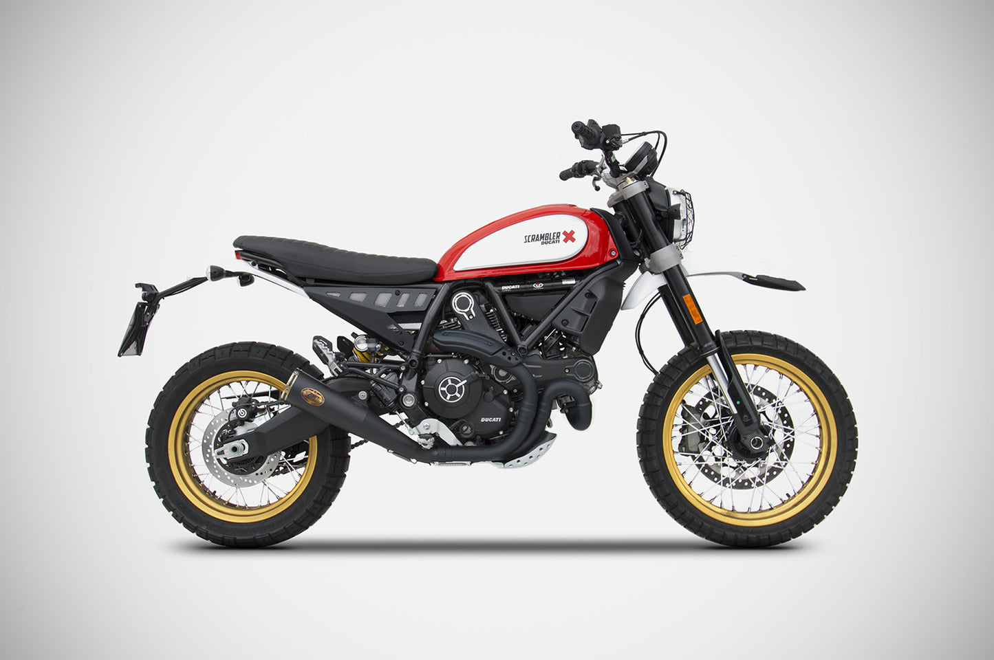 ZARD Exhaust Slip-On "Zuma" Ducati Scrambler Desert Sled 2017-2020 - Adventure Parts