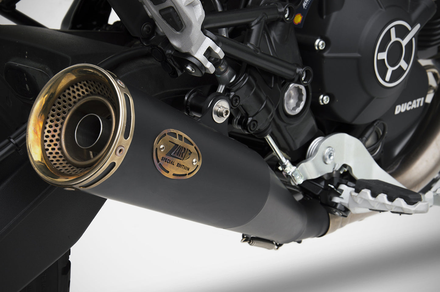 ZARD Exhaust Slip-On "Zuma" Ducati Scrambler Desert Sled 2017-2020 - Adventure Parts
