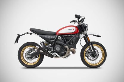 ZARD Exhaust Slip-On "Special Ed." Ducati Scrambler Desert Sled 800 2017-2020 - Adventure Parts