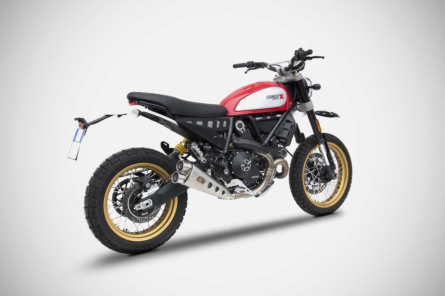 ZARD Exhaust Slip-On "Special Ed." Ducati Scrambler Desert Sled 800 2017-2020 - Adventure Parts