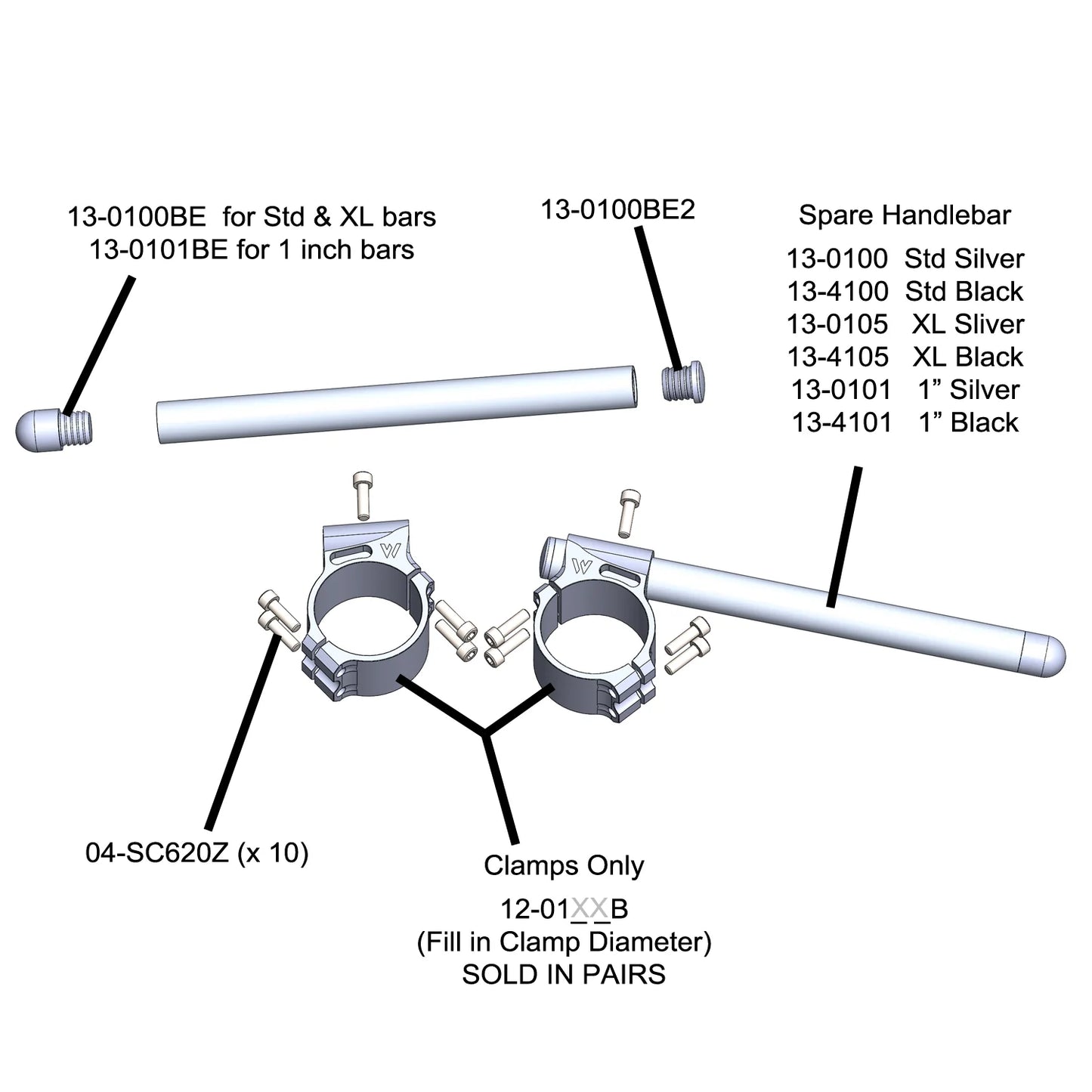 Woodcraft Clip-on Split with 7/8" Bars