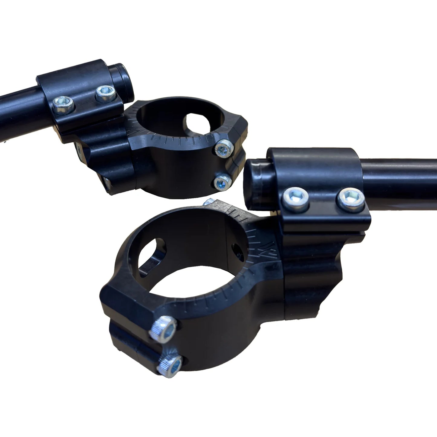 Woodcraft 1.5" Zero Offset Riser 47mm Clipons Yamaha YZF-R3 2019-2025 - Adventure Parts