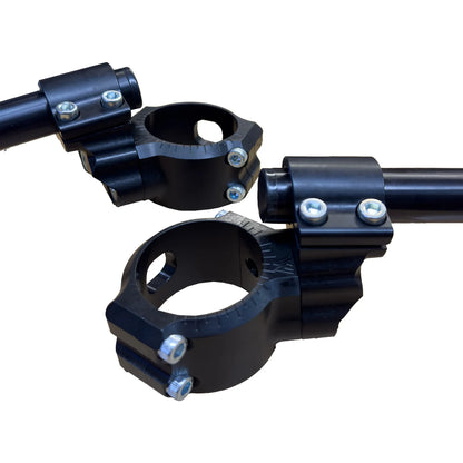 Woodcraft 1.5" Zero Offset Riser 47mm Clipons Yamaha YZF-R3 2019-2025 - Adventure Parts