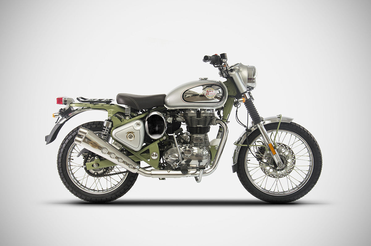 ZARD Exhaust Slip-On Royal Enfield Bullet 500 Trials 2019-2020 - Adventure Parts