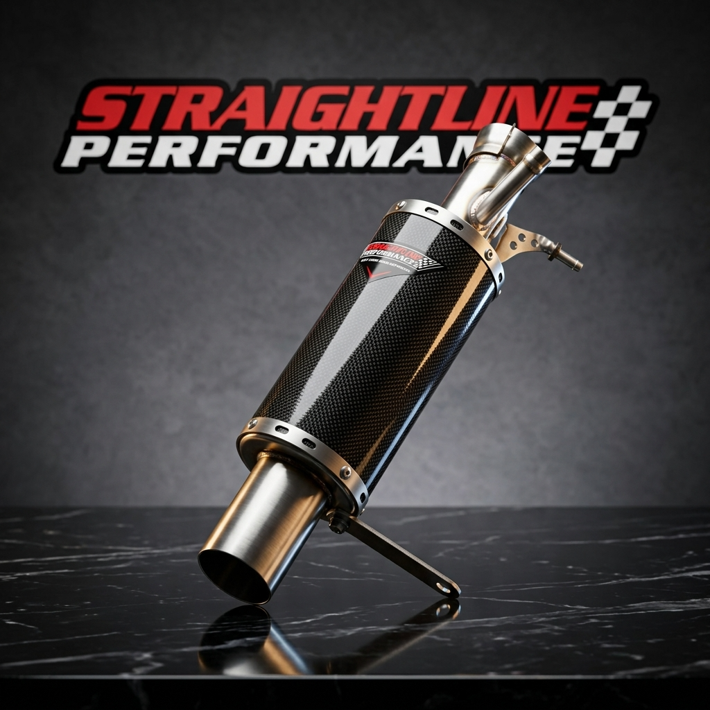 Straightline Performance Carbon Fiber Muffler Yamaha Mountain Max 2021-2026