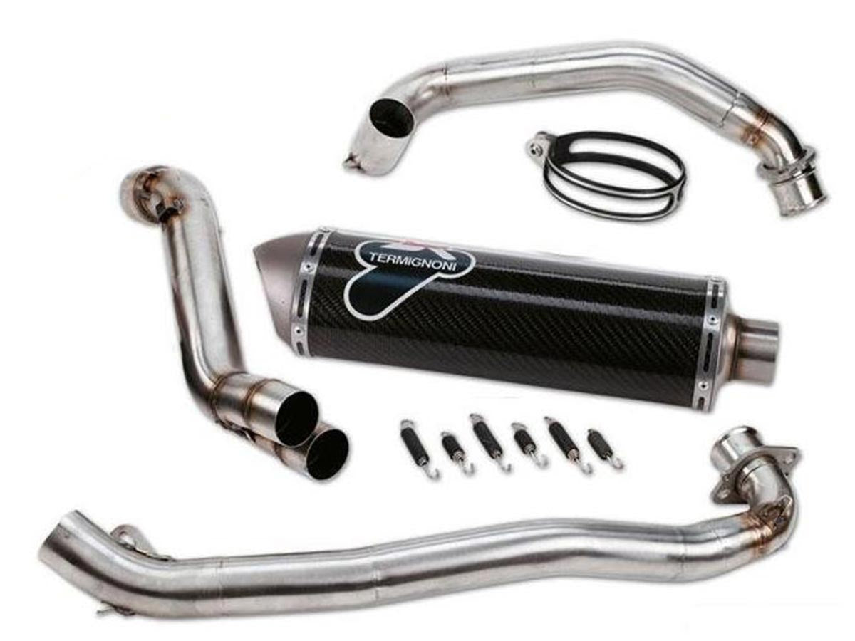 Termignoni ExhCarbon Complete Racing High Ducati Hypermotard 1100 2008-2012 - Adventure Parts