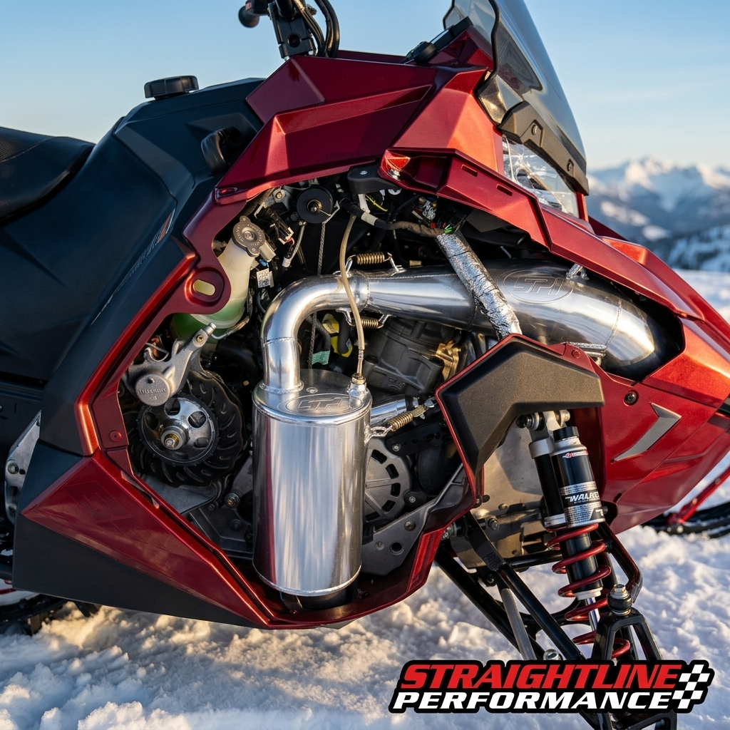 Straightline Performance Trail Lite Lightweight Muffler Polaris Matryx 850 Patriot 2019-2027