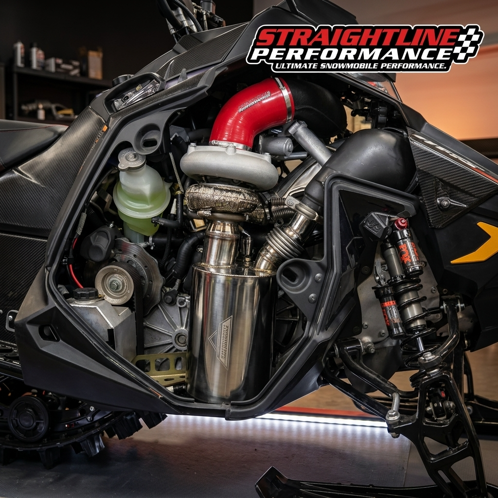 Straightline Performance Lightweight Muffler (Polished Stainless Steel) Polaris Matryx Patriot Boost 2022-2027