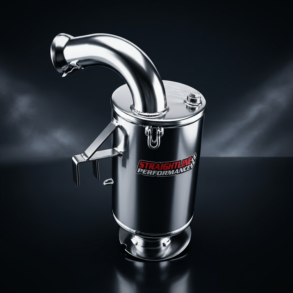 Straightline Performance Lightweight Muffler Ceramic Coated SKI-DOO600 E-TEC MXZ 2008-2023