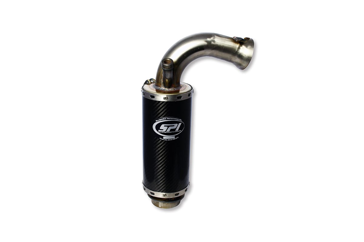 Straightline Performance Carbon Fiber Muffler Stainless Steel Ski-doo 800R/600 E-TEC 2010-2018
