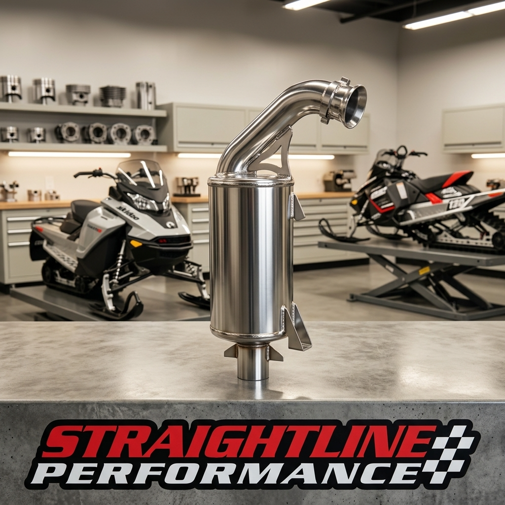 Straightline Performance Lightweight Muffler Ceramic Coated Ski-doo Rev Gen 4/Lynx Radien 600R E-tec 2019-2027
