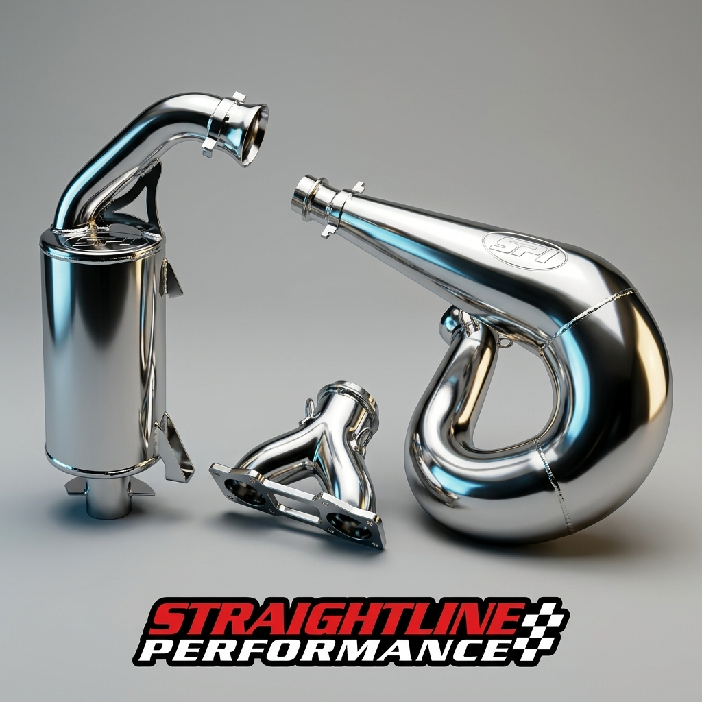 Straightline Performance Complete Exhaust kit Ceramic Coated Ski-Doo Rev Gen 4/Lynx Radien 600R E-tec 2019-2027