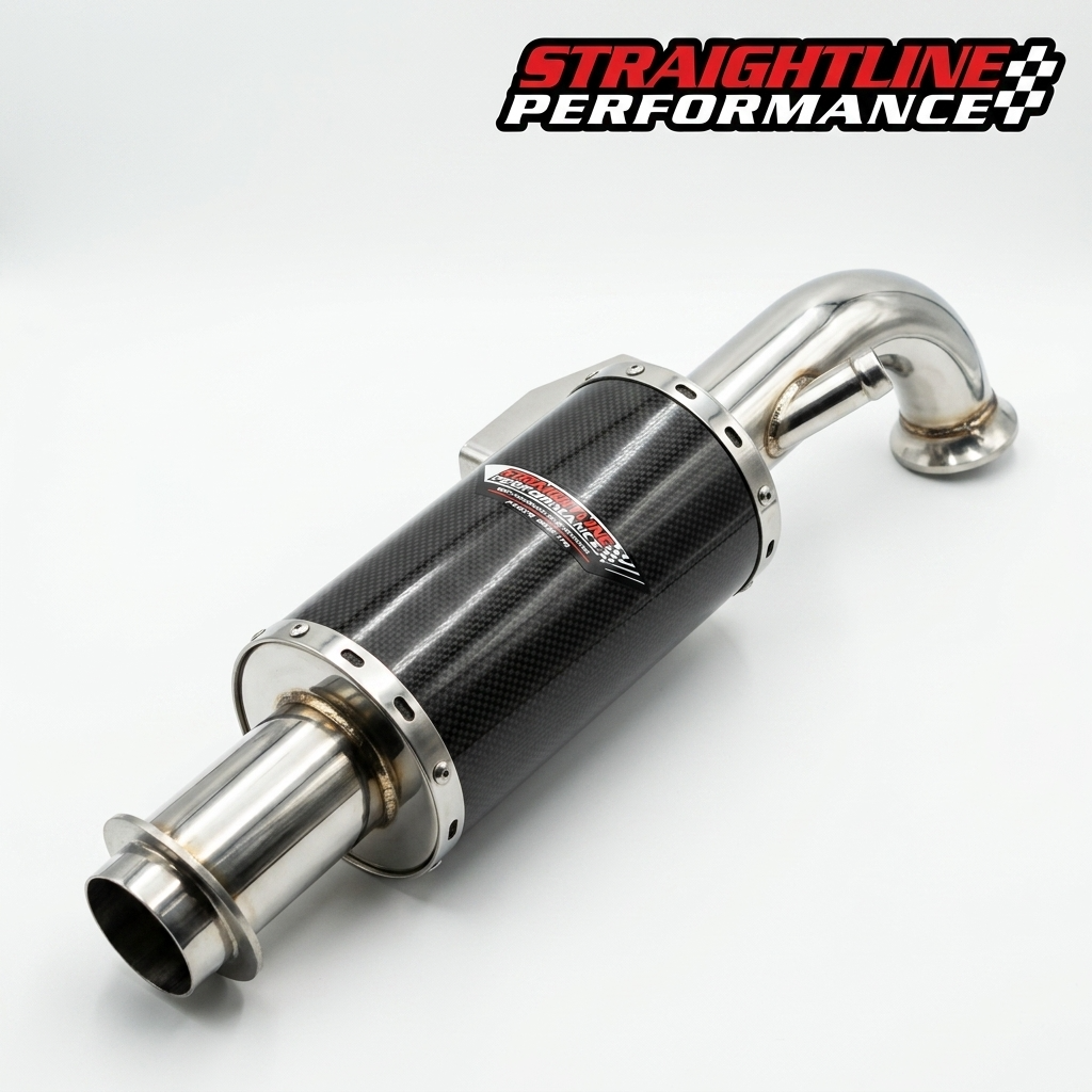 Straightline Performance Carbon Fiber Muffler Ski-Doo REV Gen 4 / Lynx Radian 600R E-TEC 2019-2027