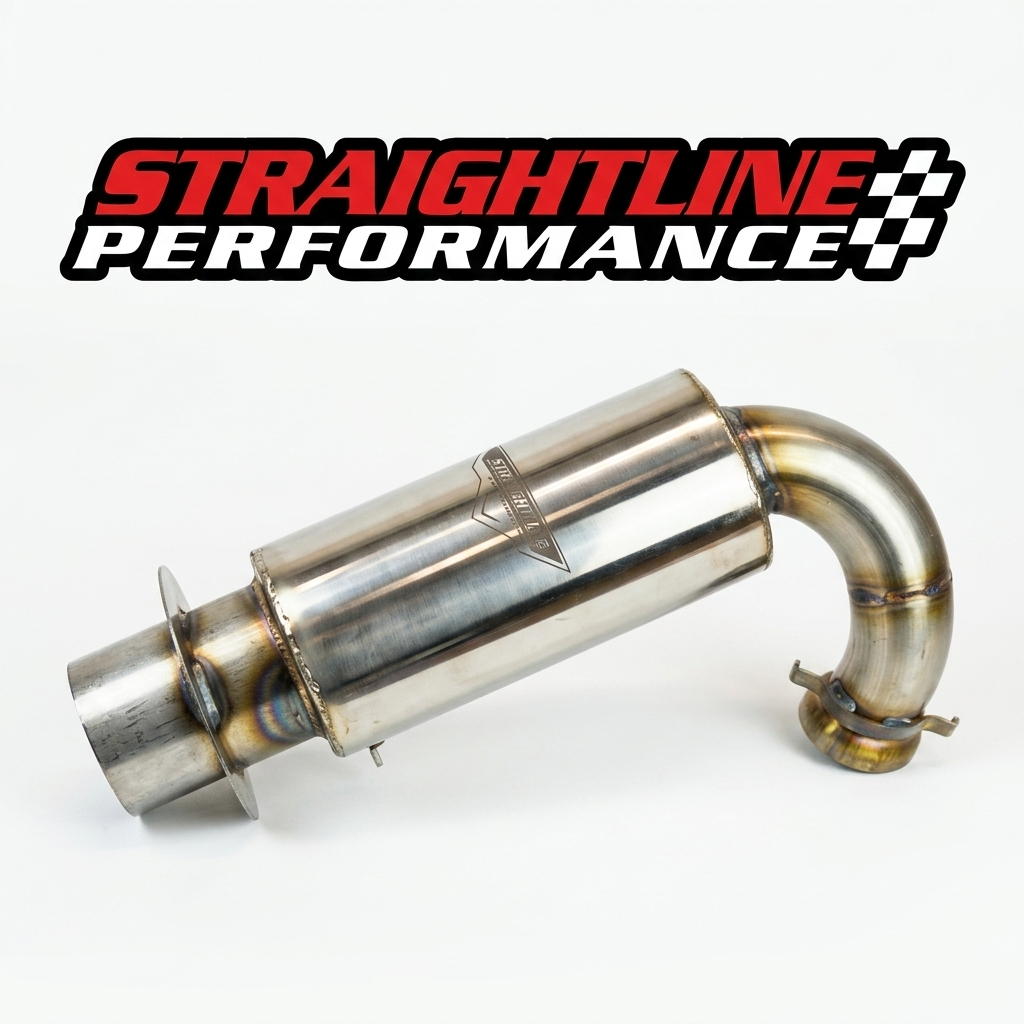 Straightline Performance Turbo Ultra-light Race Muffler Stainless Steel Ski-doo Rev Gen 4/Lynx Radien-X 900 2019-2027