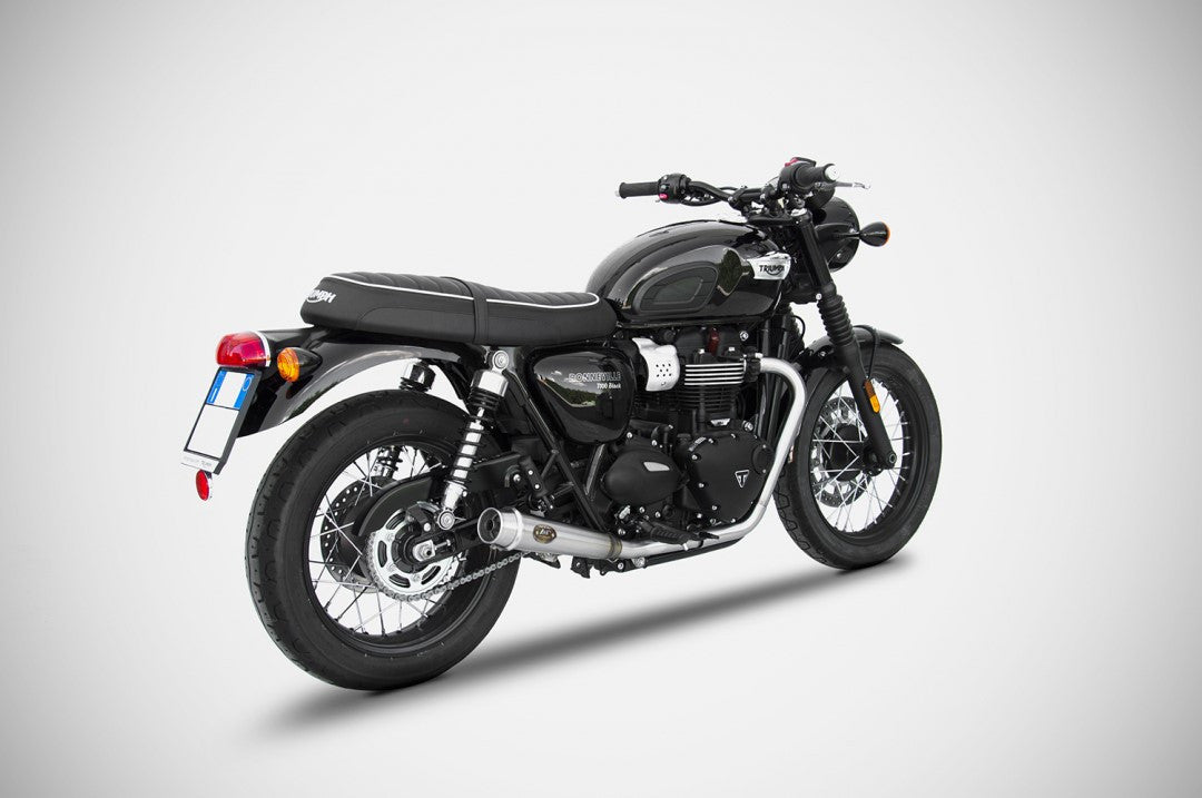 ZARD Rear Exhaust Conversion Kit For Oem Catalyzer Triumph Bonneville T100 2017-2020 - Adventure Parts