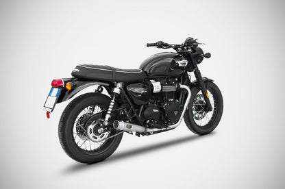 ZARD Rear Exhaust Conversion Kit For Oem Catalyzer Triumph Bonneville T100 2017-2020 - Adventure Parts
