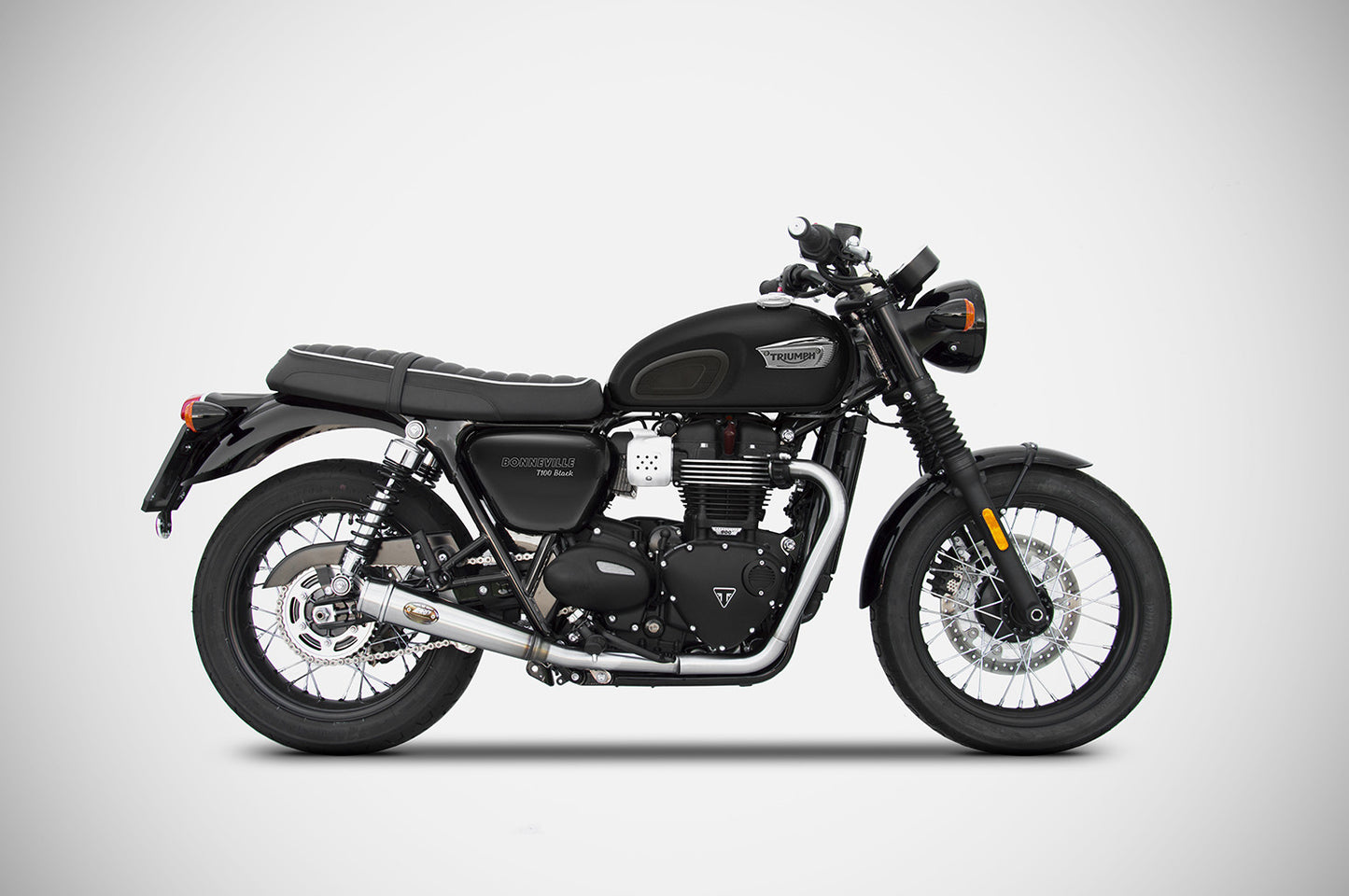 ZARD Rear Exhaust Conversion Kit For Racing Full Kit Triumph Bonneville T100 2021-2023 - Adventure Parts