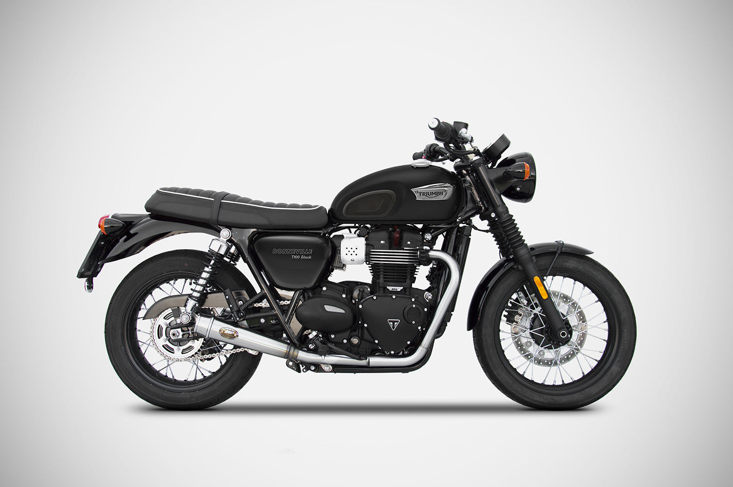 ZARD Rear Exhaust Conversion Kit For Racing Full Kit Triumph Bonneville T100 2021-2023 - Adventure Parts