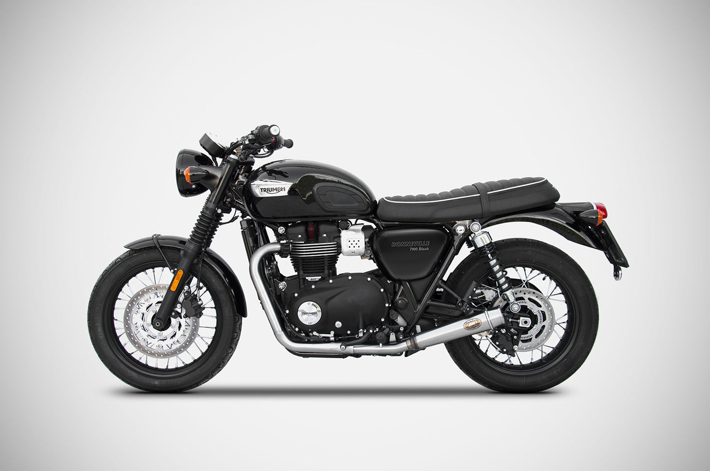ZARD Rear Exhaust Conversion Kit For Racing Full Kit Triumph Bonneville T100 2021-2023 - Adventure Parts