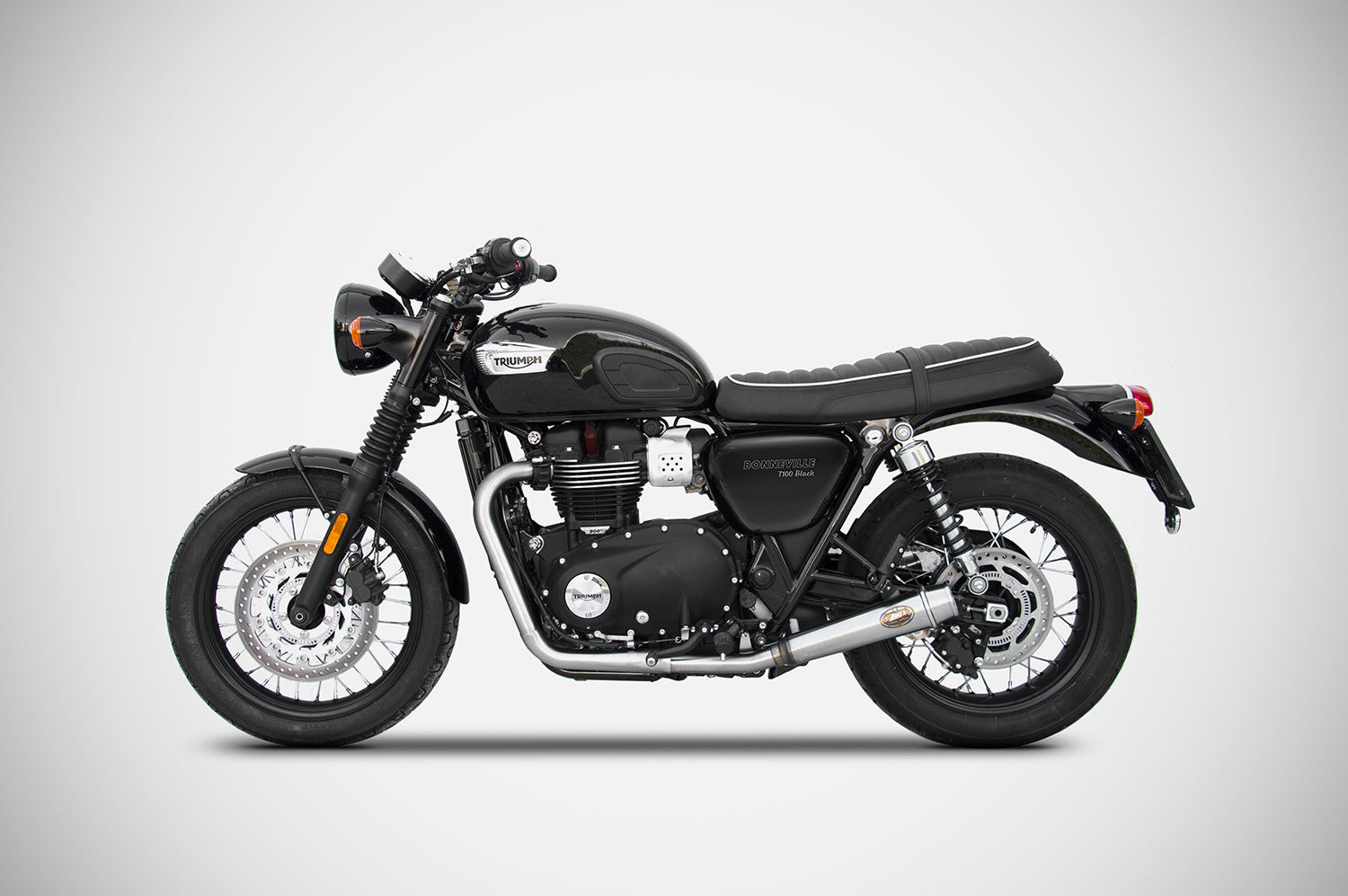 ZARD Rear Exhaust Conversion Kit For Racing Full Kit Triumph Bonneville T100 2021-2023 - Adventure Parts