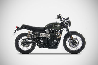 ZARD Exhaust Slip-On "Conical" Triumph Street Scrambler 900 2017-2020 - Adventure Parts