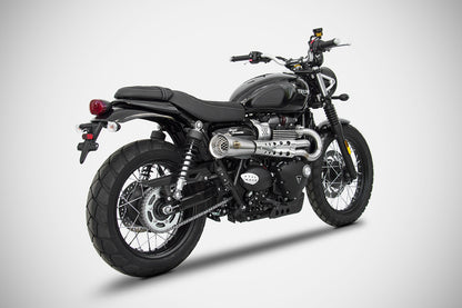 ZARD Exhaust "Tiger 70" Full Kit Triumph Street Scrambler 900 2017-2020 - Adventure Parts