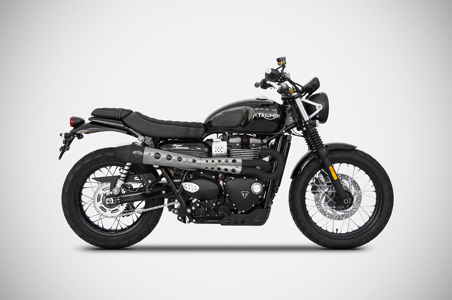 ZARD Exhaust High "Conical" Full Kit Triumph Street Scrambler 900 2017-2020 - Adventure Parts