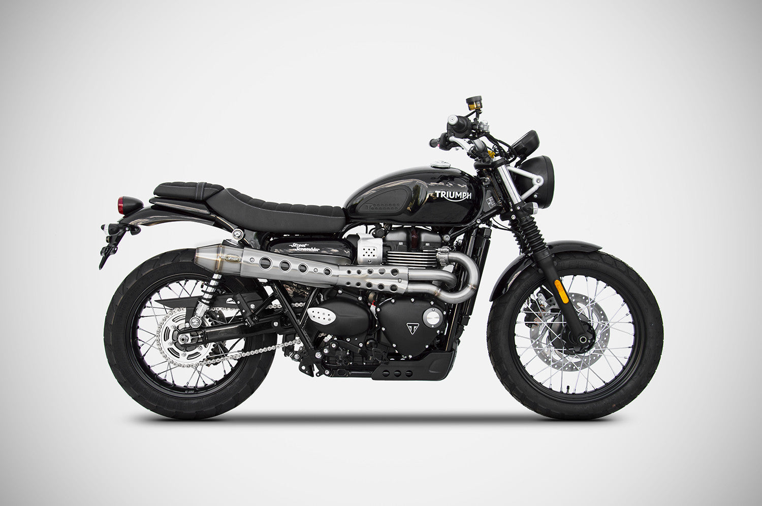 ZARD Exhaust High "Conical" Full Kit Triumph Street Scrambler 900 2017-2020 - Adventure Parts