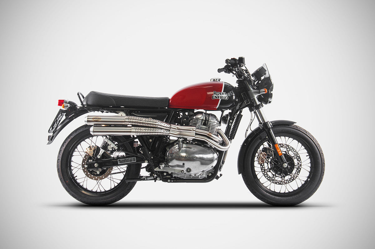 ZARD Exhaust "Flat" Full Kit Royal Enfield Continental GT 650 2019-2020 - Adventure Parts