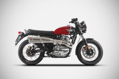 ZARD Exhaust "Flat" Full Kit Royal Enfield Continental GT 650 2019-2020 - Adventure Parts
