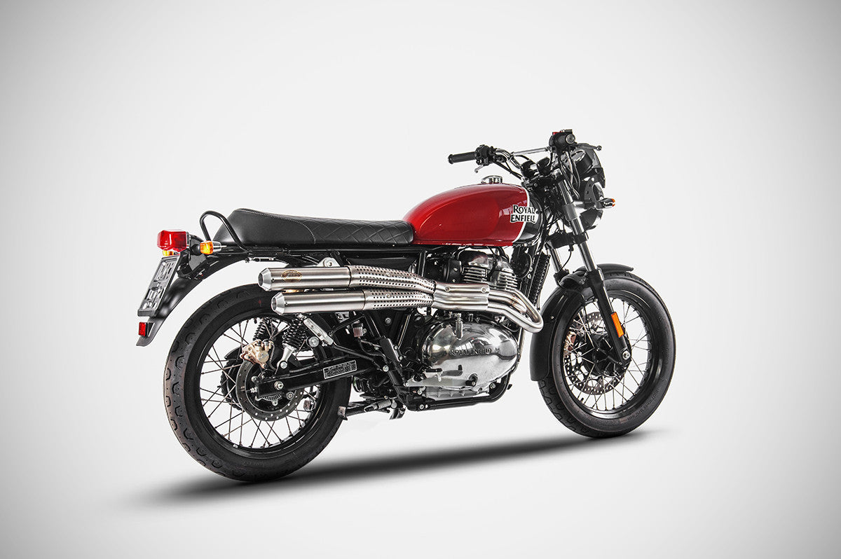 ZARD Exhaust "Flat" Full Kit Royal Enfield Continental GT 650 2019-2020 - Adventure Parts