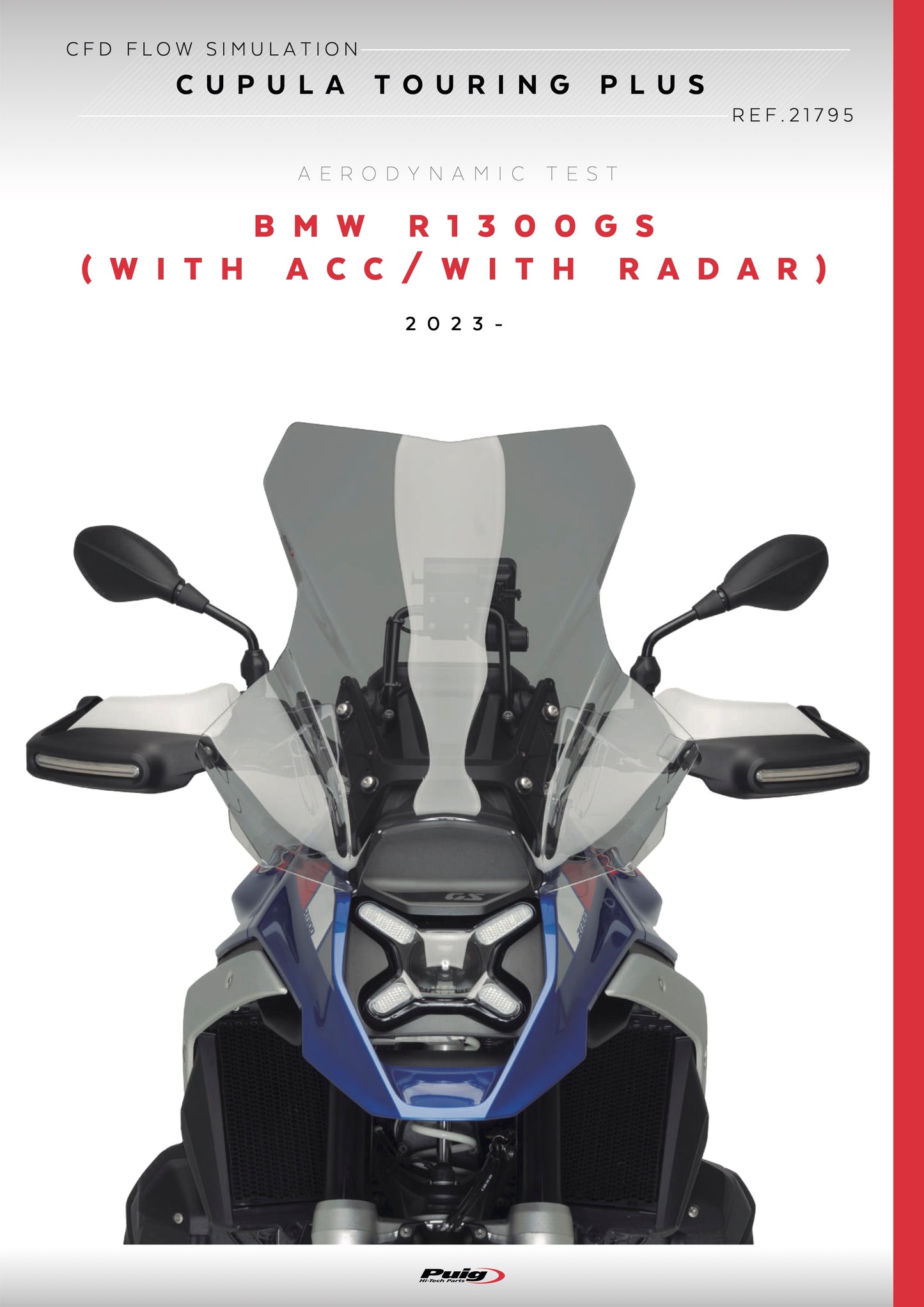 Puig Touring Plus Screen 620 x 526 mm BMW R1300GS 2023-2025