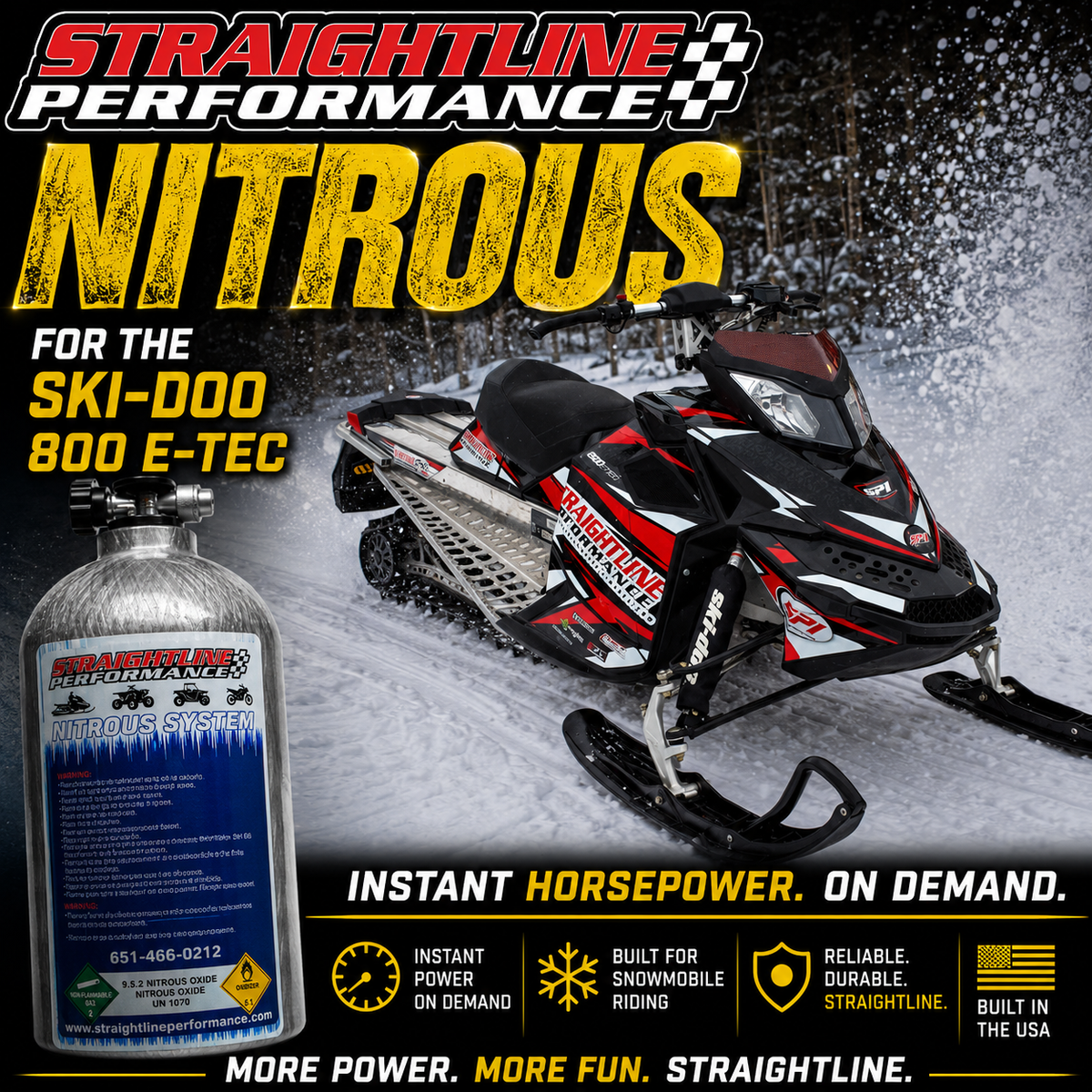 Straightline Performance Nitrous Kit Ski-doo XP 600mxz/500ss/Summit 2008-2018