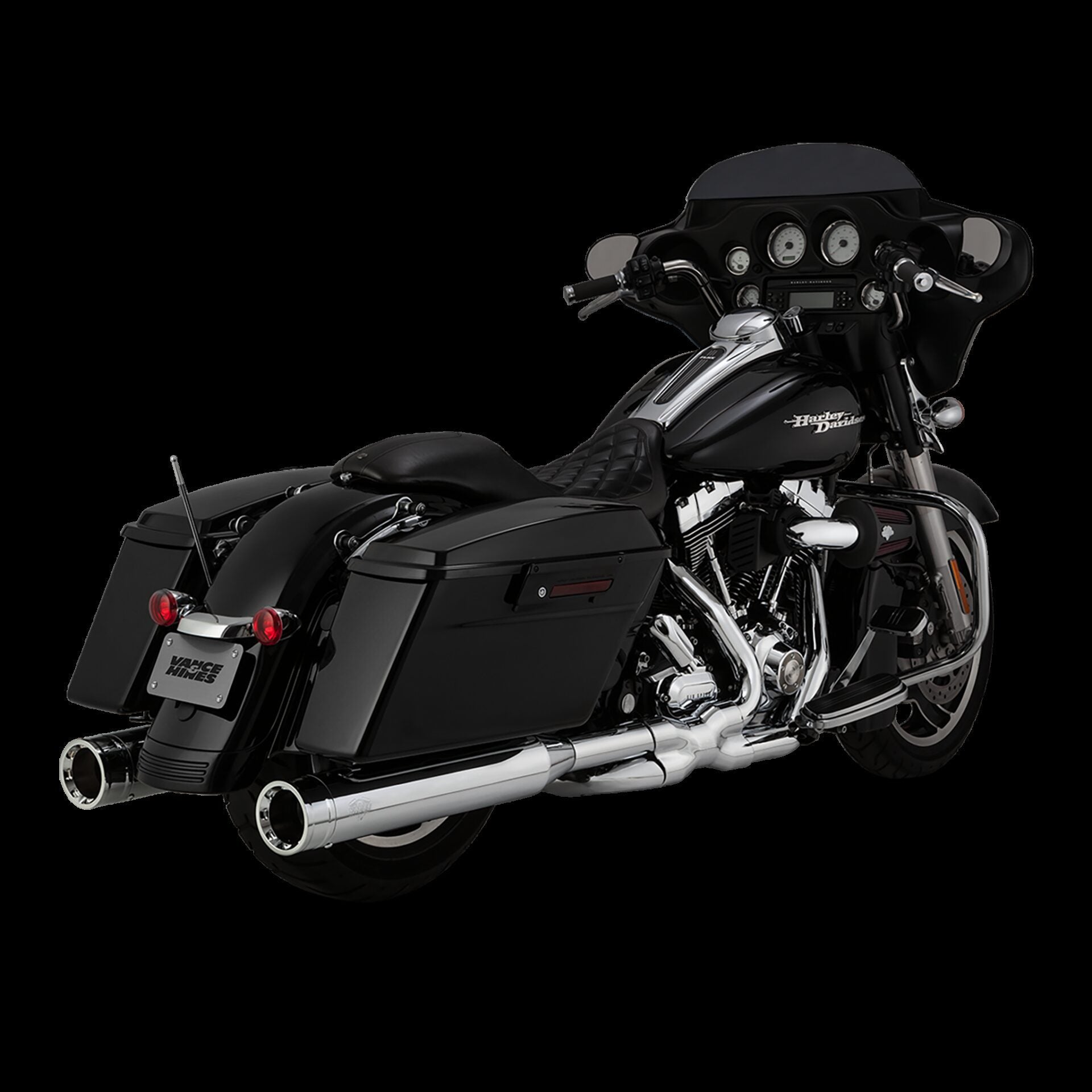 Vance & Hines Slip-On Oversized 450 Destroyer Chrome/Black 1995-2016 - Adventure Parts