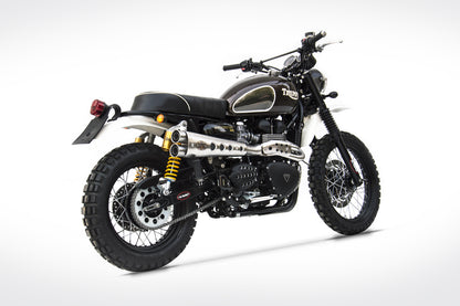 ZARD Exhaust "Special" High Carburetors Full Kit Triumph Scrambler 900 2001-2007