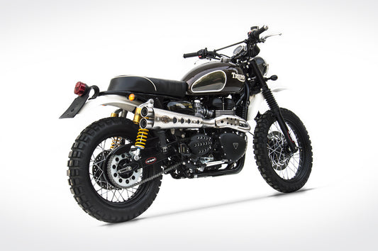 ZARD Exhaust "Special" High Carburetors Full Kit Triumph Scrambler 900 2001-2007